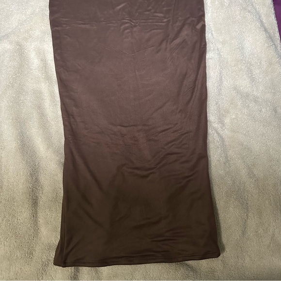Long Brown Tube Dress - Picture 2 of 7